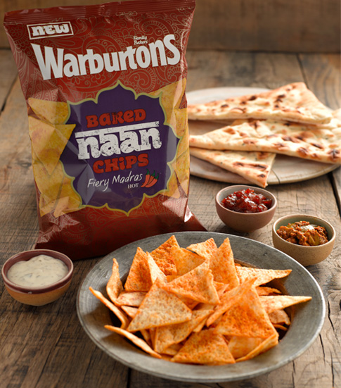 Naan chips from Warburtons